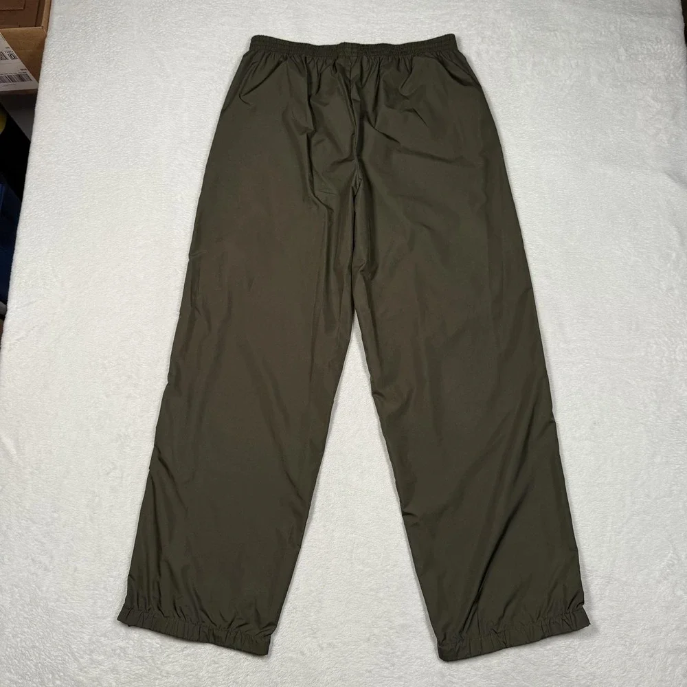 Polo Sport Ralph Lauren Pants Mens Large Olive Green Track Wind Pants Ankle Zips